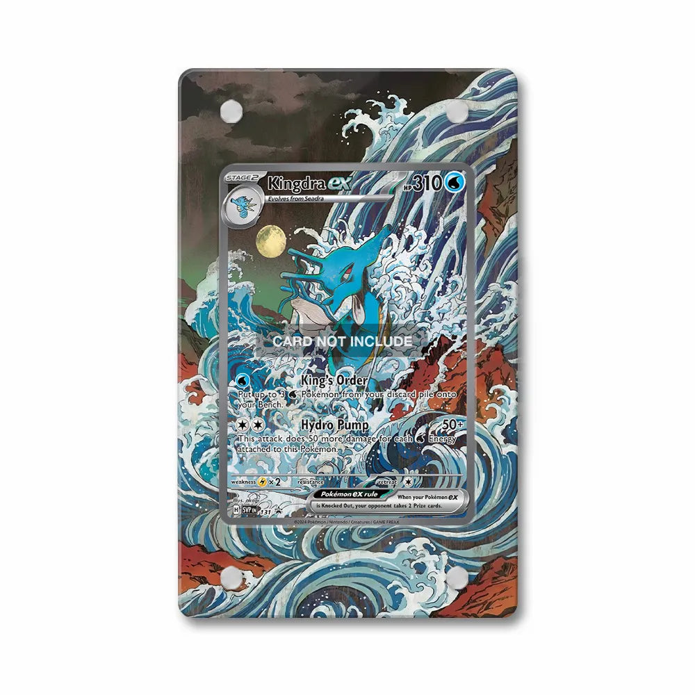 Kingdra ex SVP 131 Promo Extended Art Display Cases - Magnetic Case - Front View