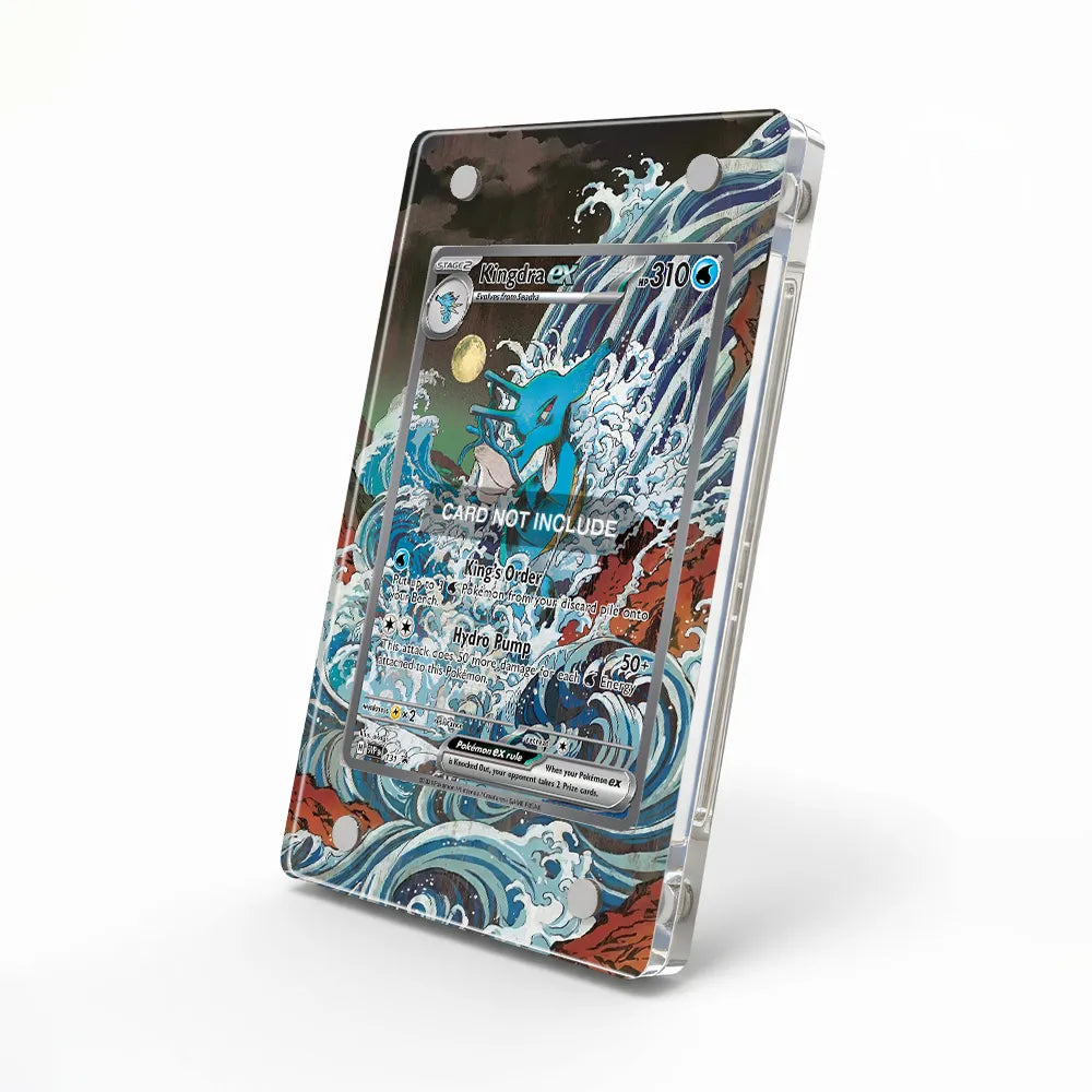 Kingdra ex SVP 131 Promo Extended Art Display Cases - Magnetic Case - Side View