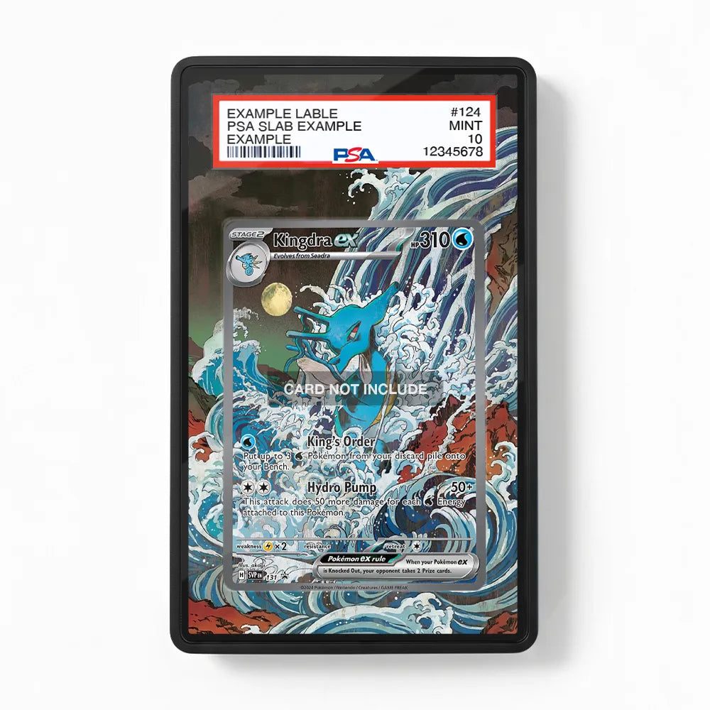 Kingdra ex SVP 131 Promo Extended Art Display Cases - PSA Slab Case - Front View