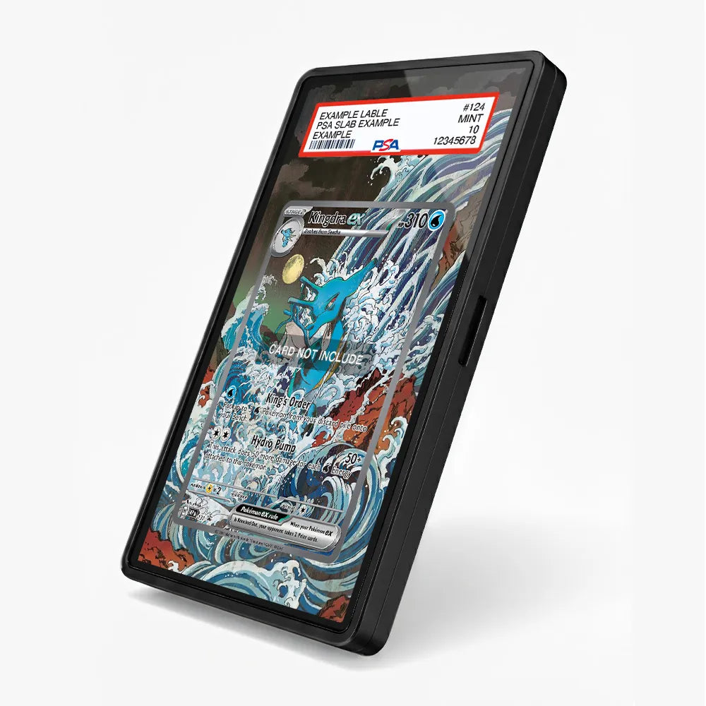 Kingdra ex SVP 131 Promo Extended Art Display Cases - PSA Slab Case - Side View