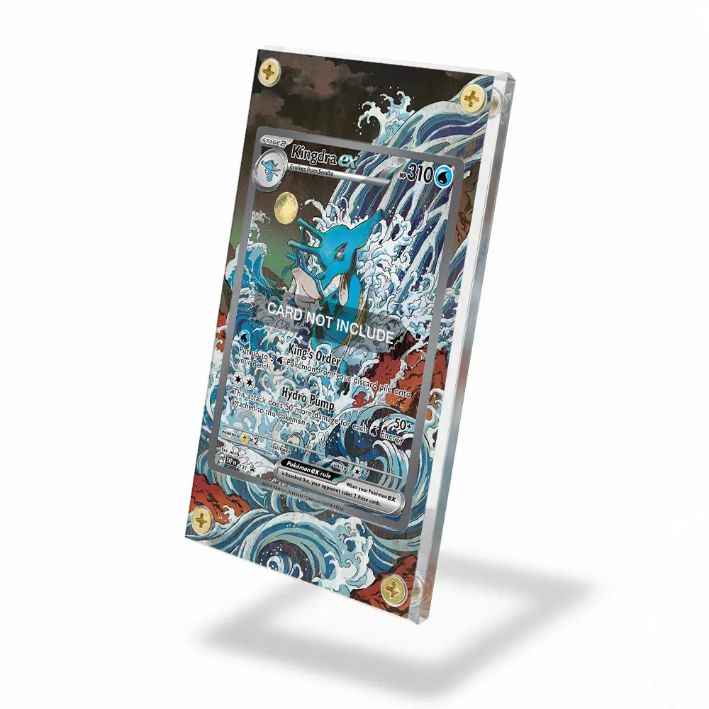Kingdra ex SVP 131 Promo Extended Art Display Cases - Screws Case - Side View
