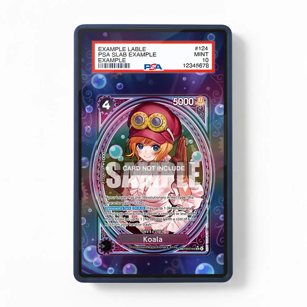 Koala EB03-042 SP Special Rare EB03-Heroines Edition Extended Art Display Cases - PSA Slab Case - Front View
