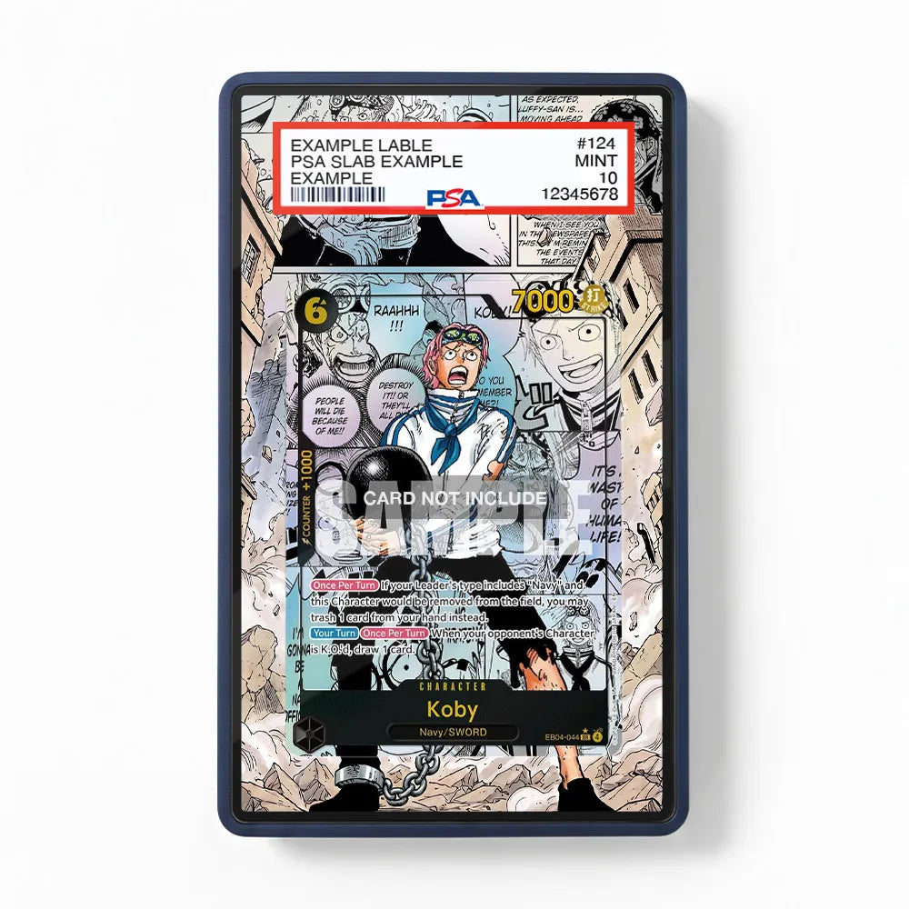 Koby EB04-044 Memorial Collection Extended Art Display Cases - PSA Slab Case - Front View