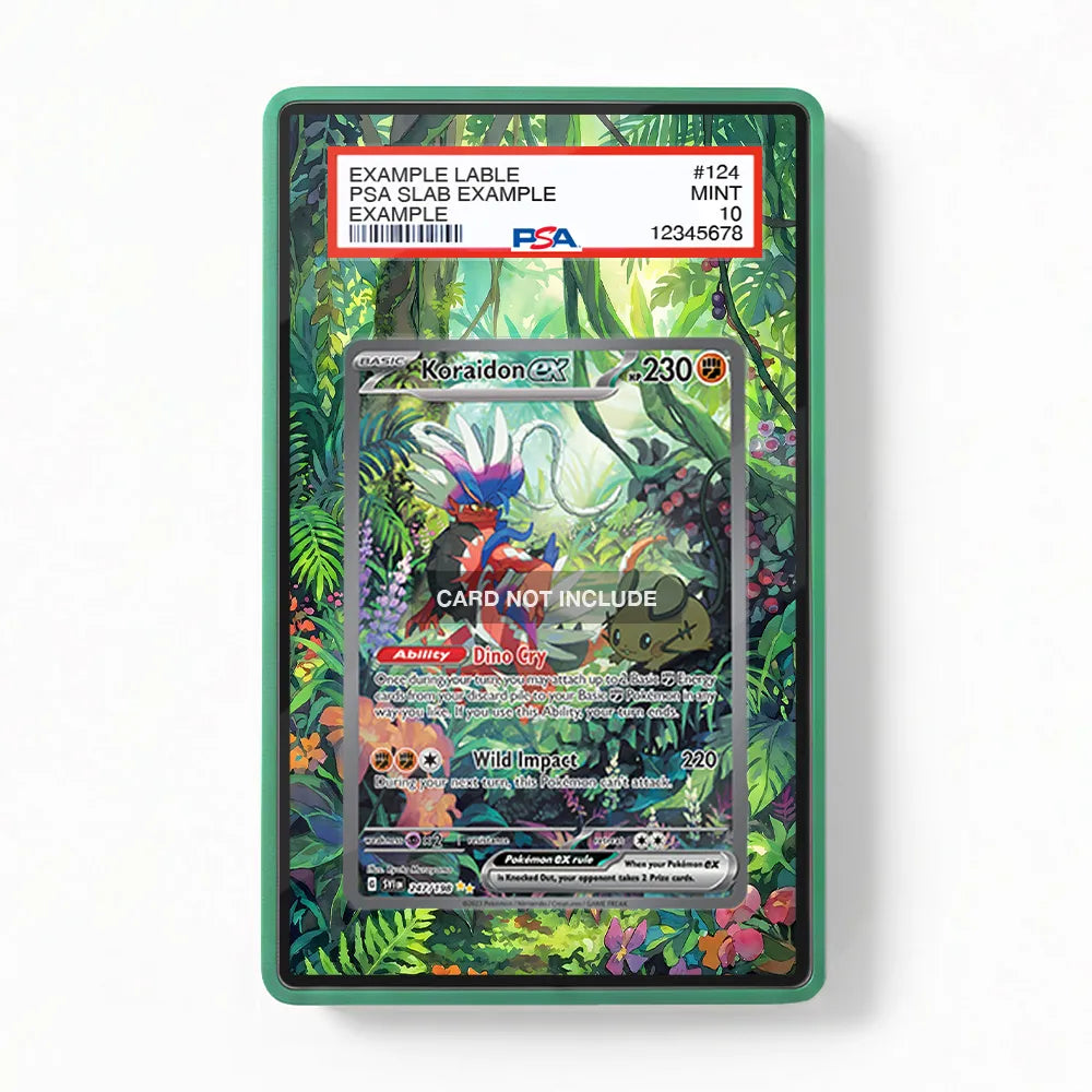 Koraidon ex 247-198 SIR SAR Scarlet Violet Base Set Extended Art Display Cases - PSA Slab Case - Front View