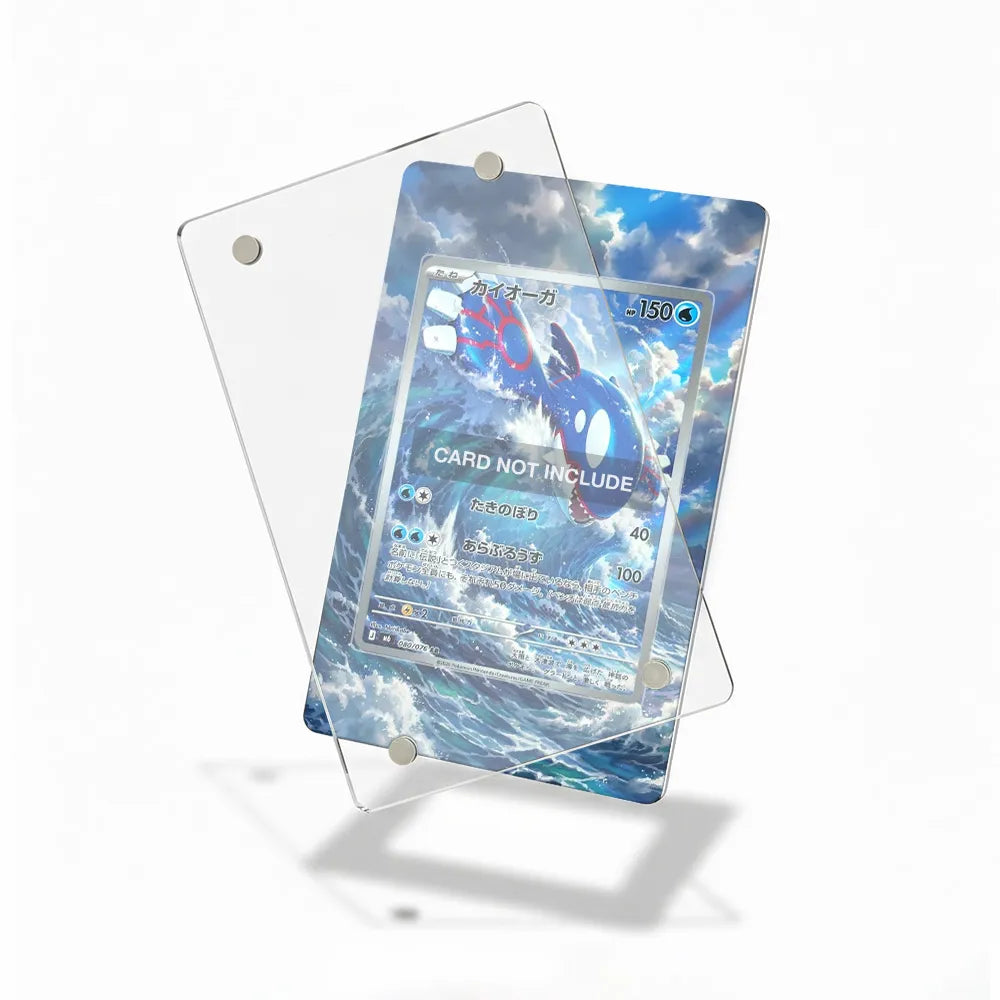 Kyogre 080-076 AR Storm Emeralda Delta Reign Extended Art Display Cases - Magnetic Case - Detail View
