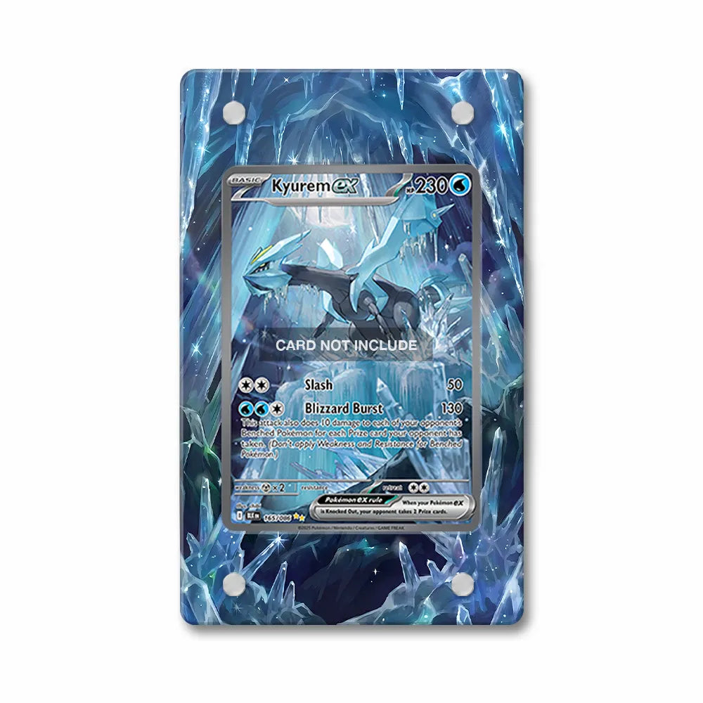 Kyurem ex 165-086 SIR SAR Black Bolt Extended Art Display Cases - Magnetic Case - Front View