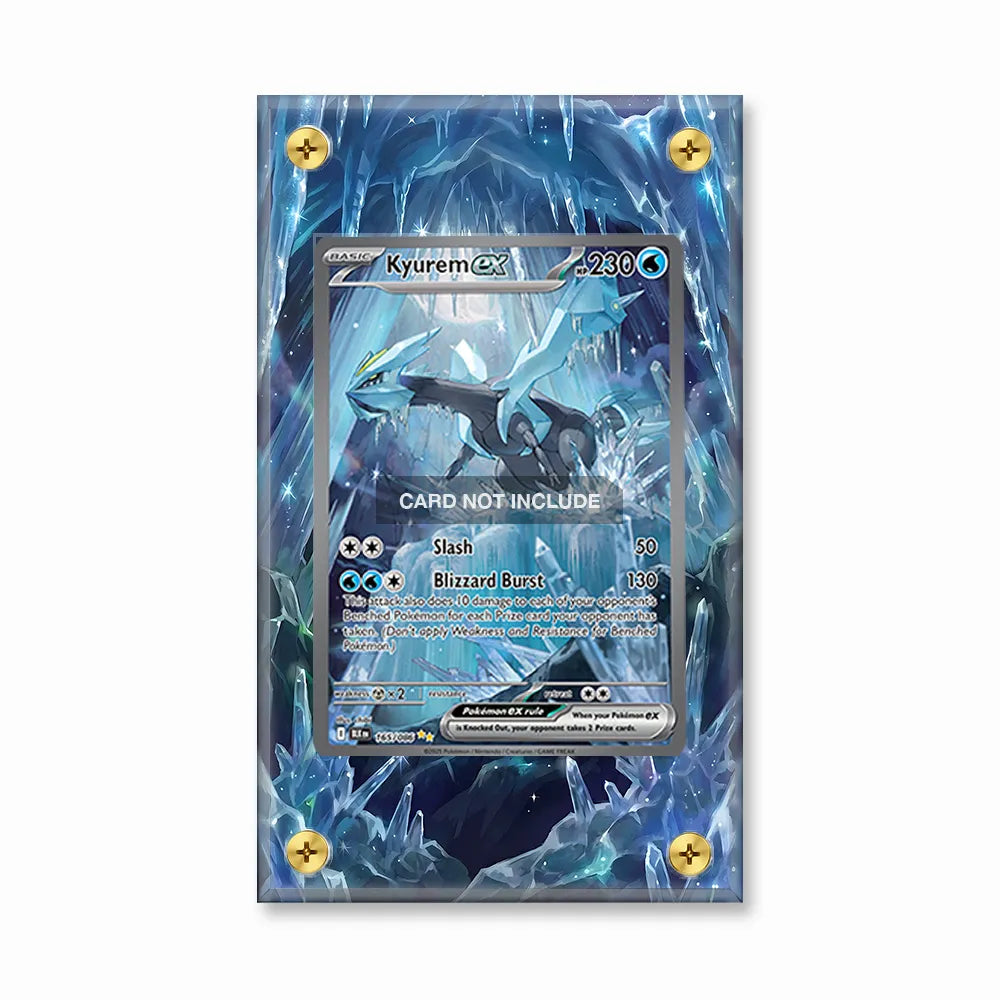 Kyurem ex 165-086 SIR SAR Black Bolt Extended Art Display Cases - Screws Case - Front View