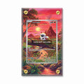 Larvesta 099-086 Black Bolt Pokemon Cards Extended Art Display Cases - Screws Case - Front View