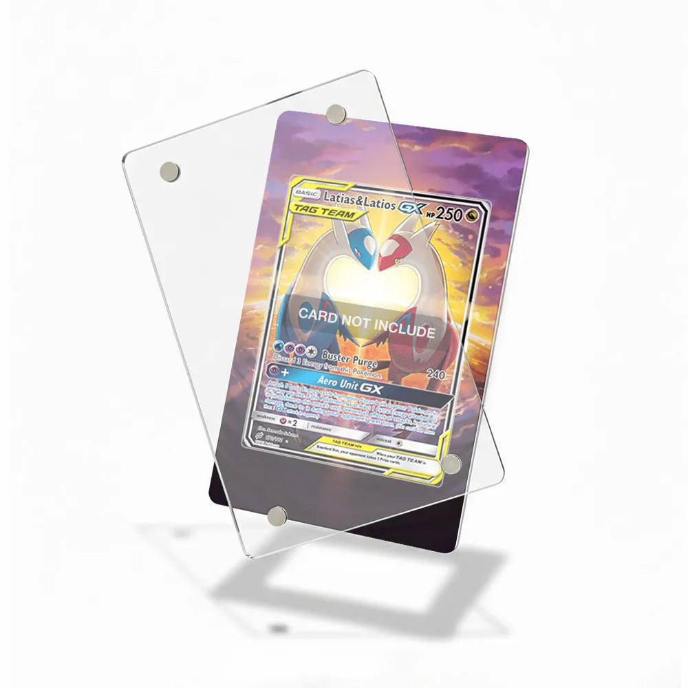 Latias & Latios-GX 170-181 Team Up Alt Art Extended Art Display Cases - Magnetic Case - Detail View