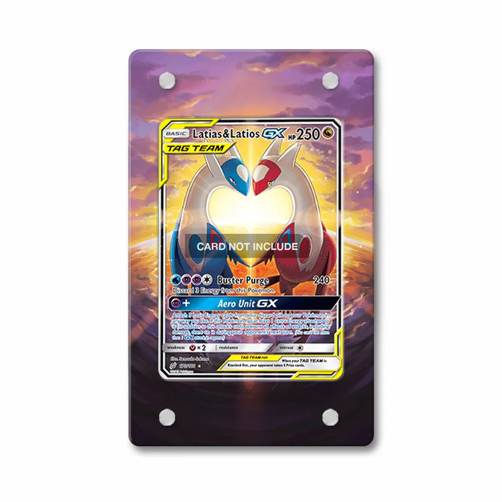 Latias Latios-GX 170-181 Team Up Alt Art Extended Art Display Cases - Magnetic Case - Front View