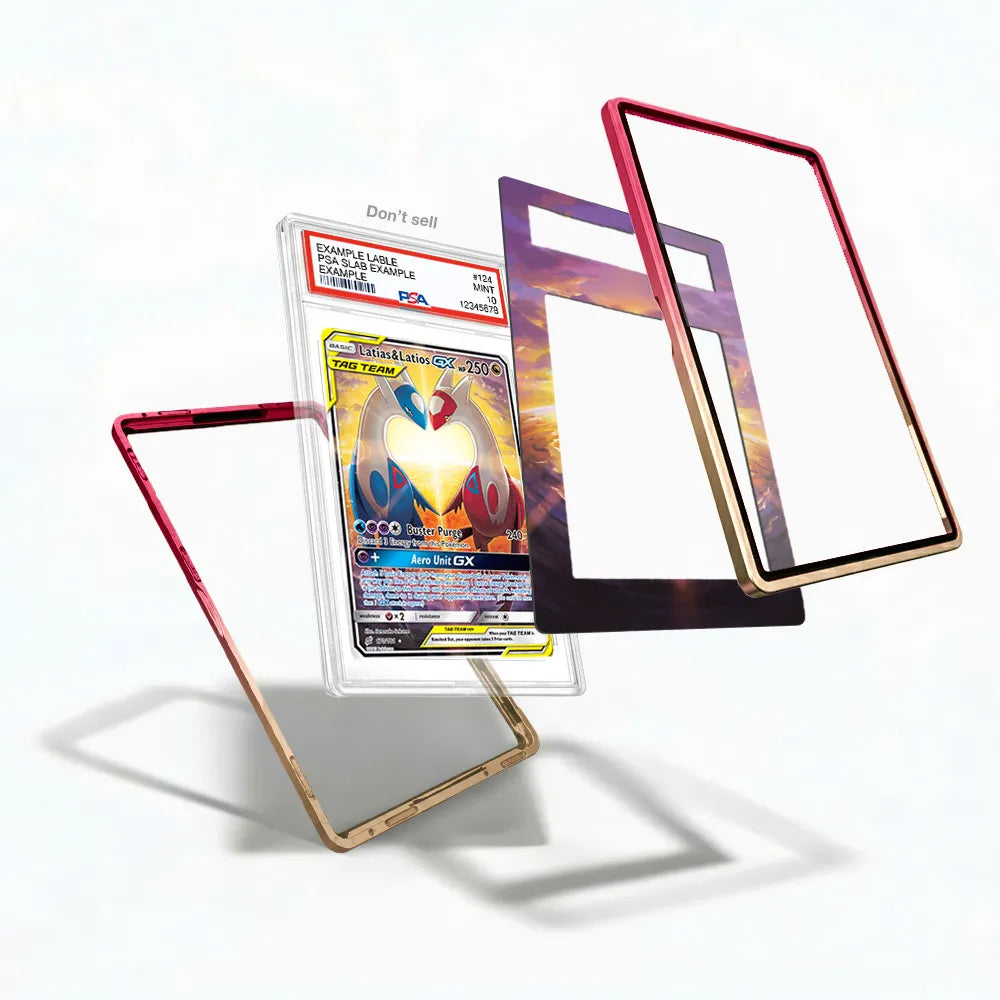 Latias & Latios-GX 170-181 Team Up Alt Art Extended Art Display Cases - PSA Slab Case - Detail View