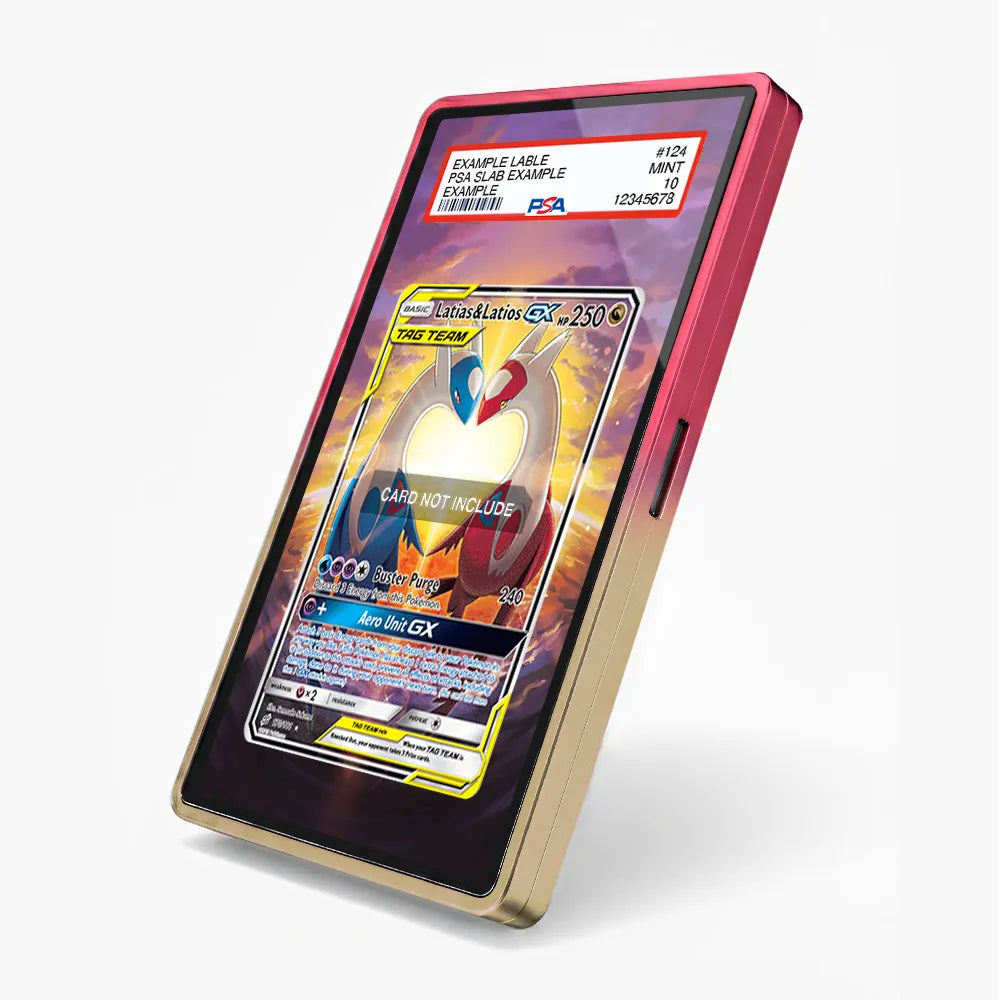 Latias & Latios-GX 170-181 Team Up Alt Art Extended Art Display Cases - PSA Slab Case - Side View