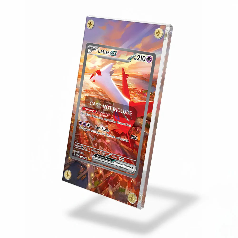 Latias ex 239-191 SIR SAR Surging Sparks Extended Art Display Cases - Screws Case - Side View