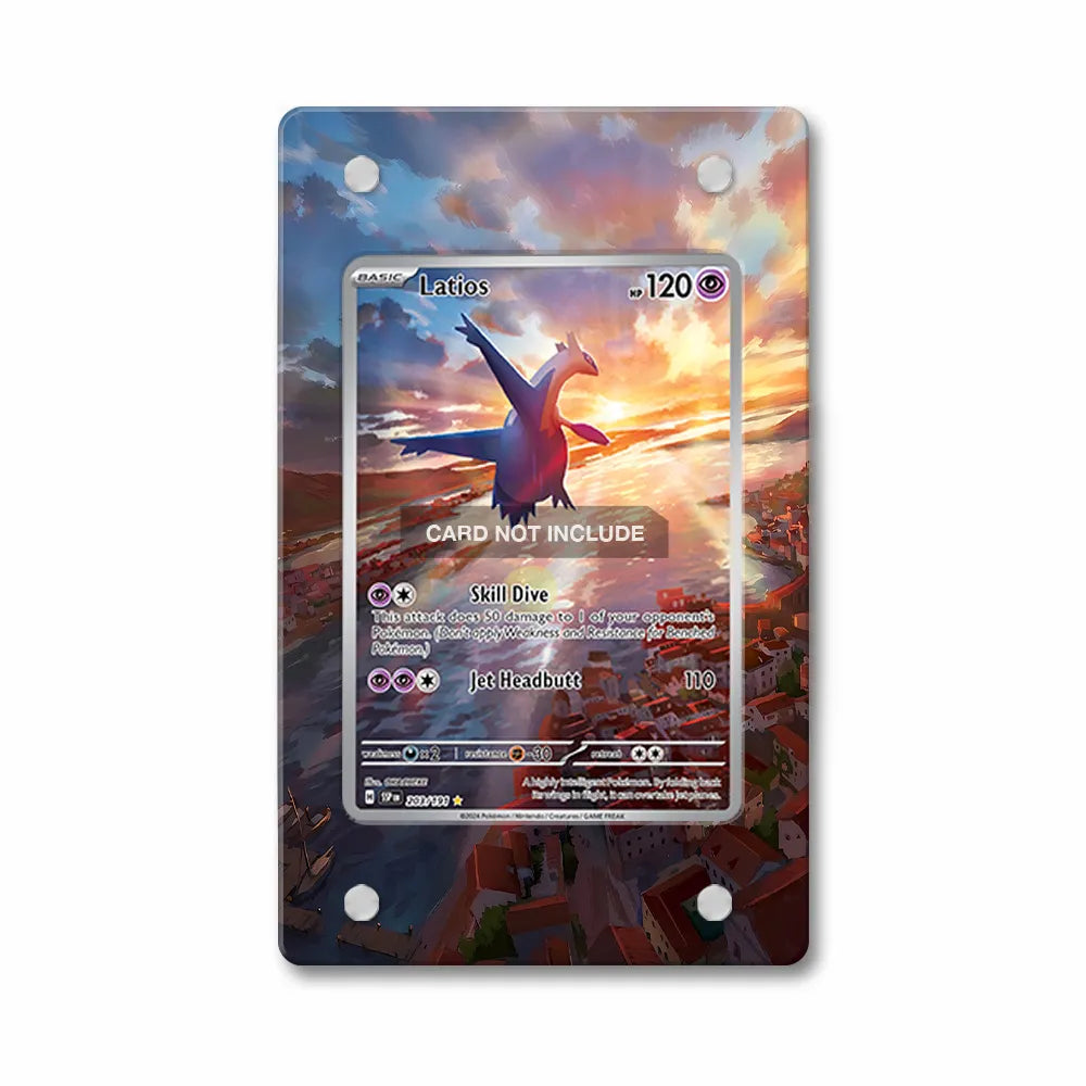 Latios 203-191 IR AR Surging Sparks Extended Art Display Cases - Magnetic Case - Front View