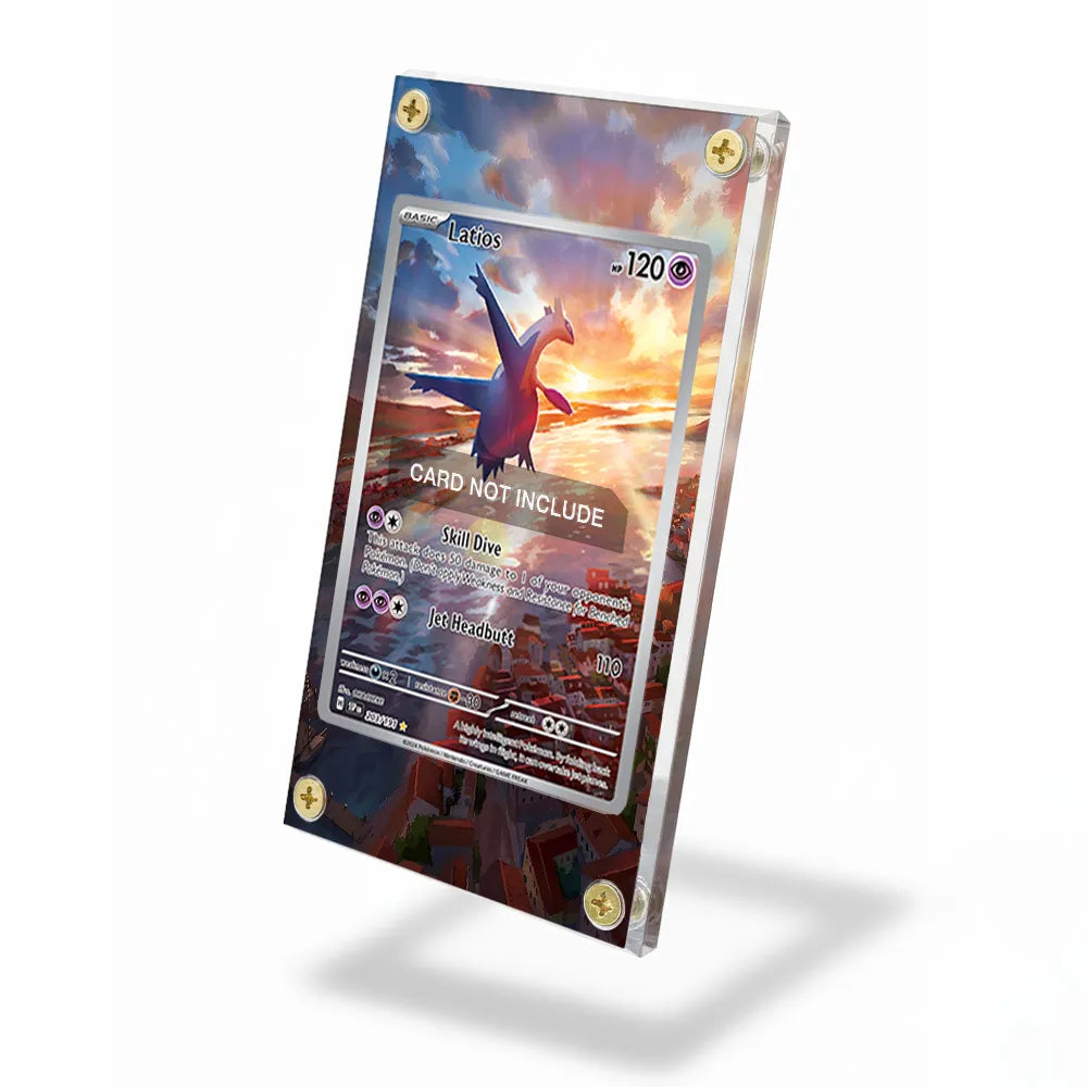 Latios 203-191 IR AR Surging Sparks Extended Art Display Cases - Screws Case - Side View