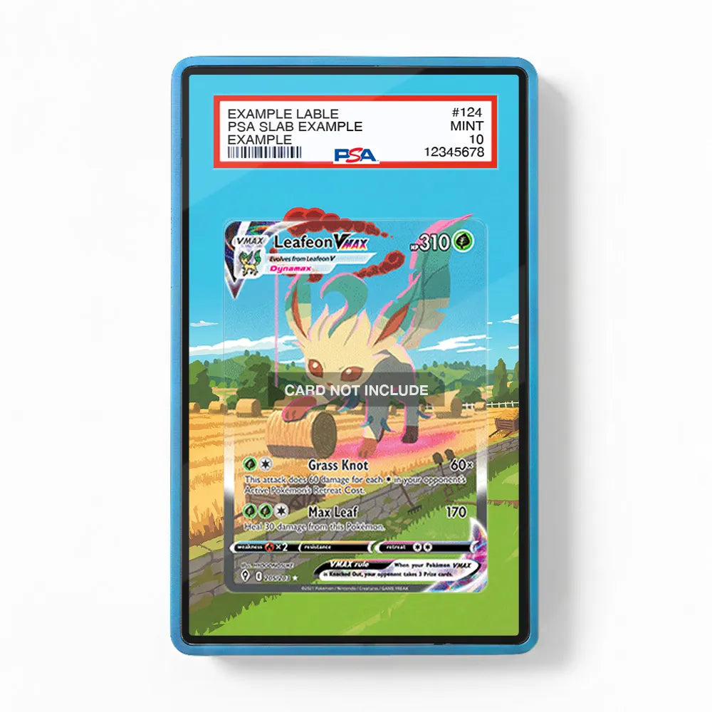 Leafeon VMAX 205-203 Evolving Skies Extended Art Display Cases - PSA Slab Case - Front View