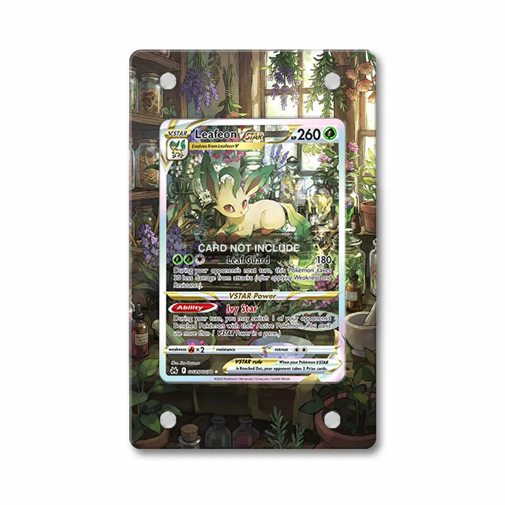 Leafeon VSTAR GG35 SAR SIR Crown Zenith Extended Art Display Cases - PSA Graded Guard Case - Front View