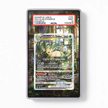 Leafeon VSTAR GG35 SAR SIR Crown Zenith Extended Art Display Cases - PSA Graded Guard Case - Front View
