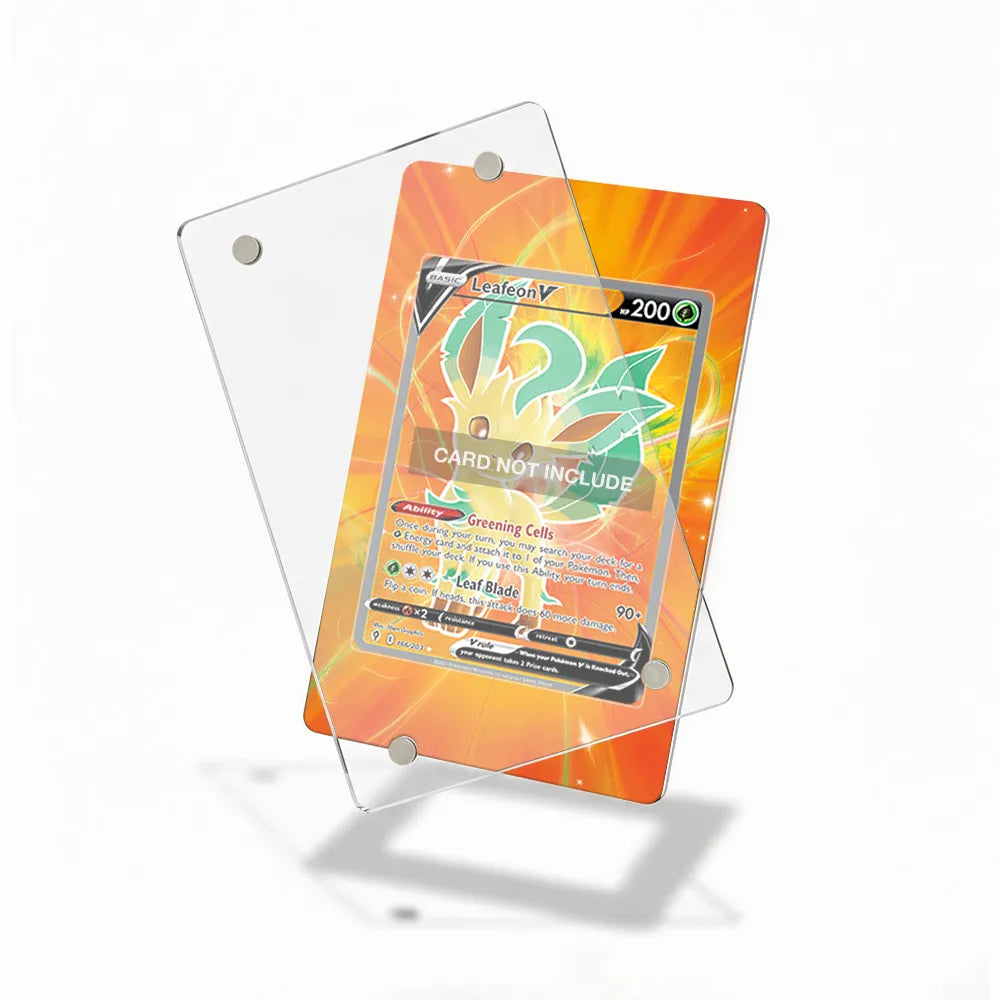 Leafeon V 166-203 SR Evolving Skies Extended Art Display Cases - Magnetic Case - Detail View
