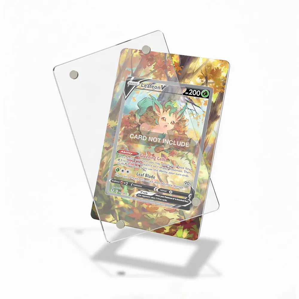 Leafeon V 167-203 SIR SAR Evolving Skies Alternate Art Extended Art Display Cases - Magnetic Case - Detail View