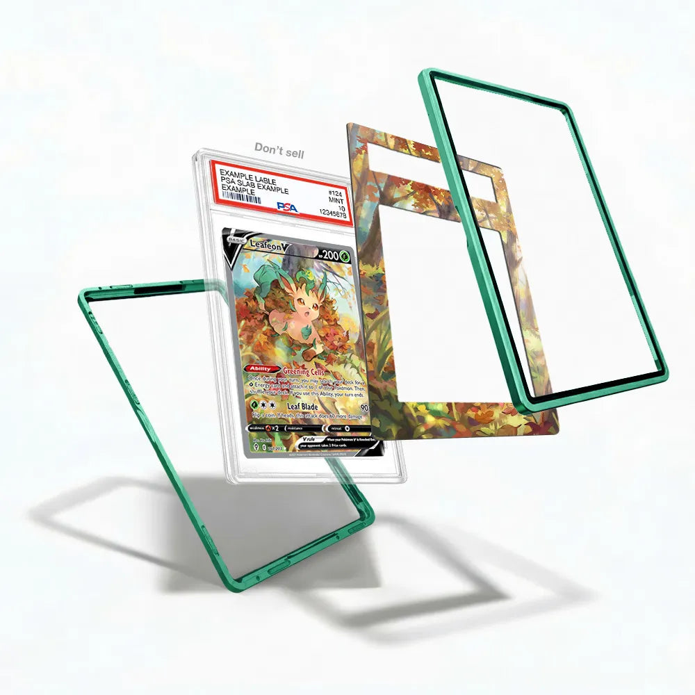 Leafeon V 167-203 SIR SAR Evolving Skies Alternate Art Extended Art Display Cases - PSA Slab Case - Detail View
