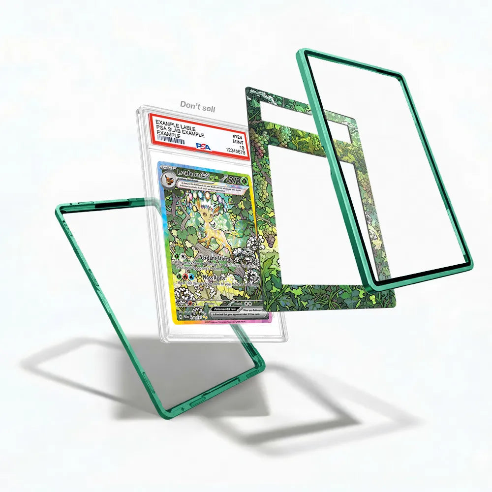 Leafeon ex 144-131 SAR SIR Prismatic Evolutions Extended Art Display Cases - PSA Slab Case - Detail View