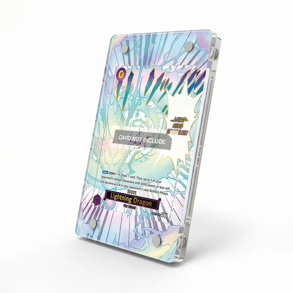 Lightning Dragon OP15-077 Sky Island Extended Art Display Cases - Magnetic Case - Side View