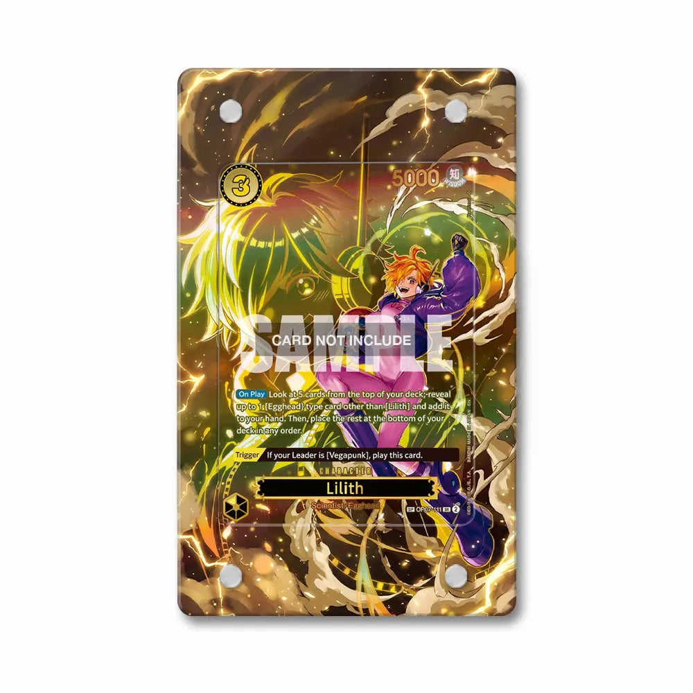 Lilith SP OP07-111 Carrying on His Will OP13 Extended Art Display Cases - PSA Slab Case - Front View