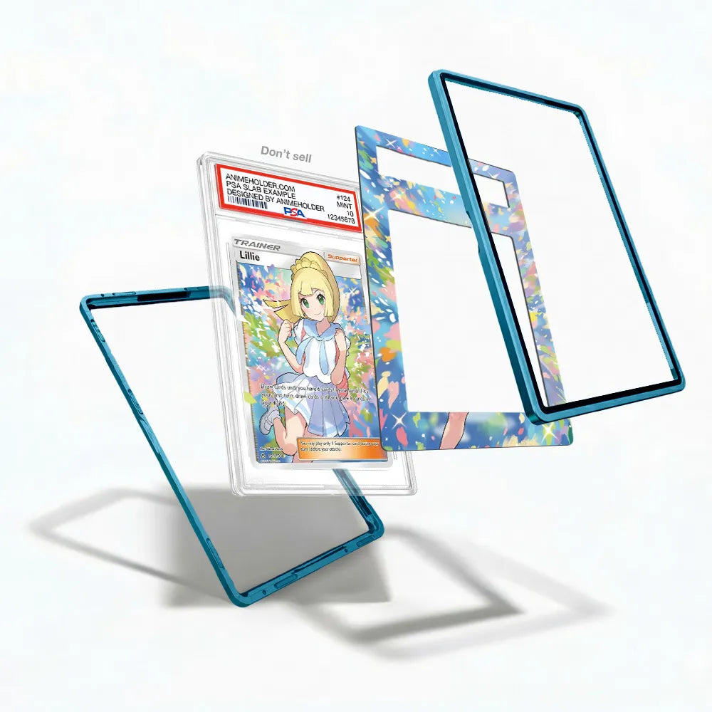 Lillie 151-156 Ultra Prism Extended Art Display Cases - PSA Slab Case - Detail View