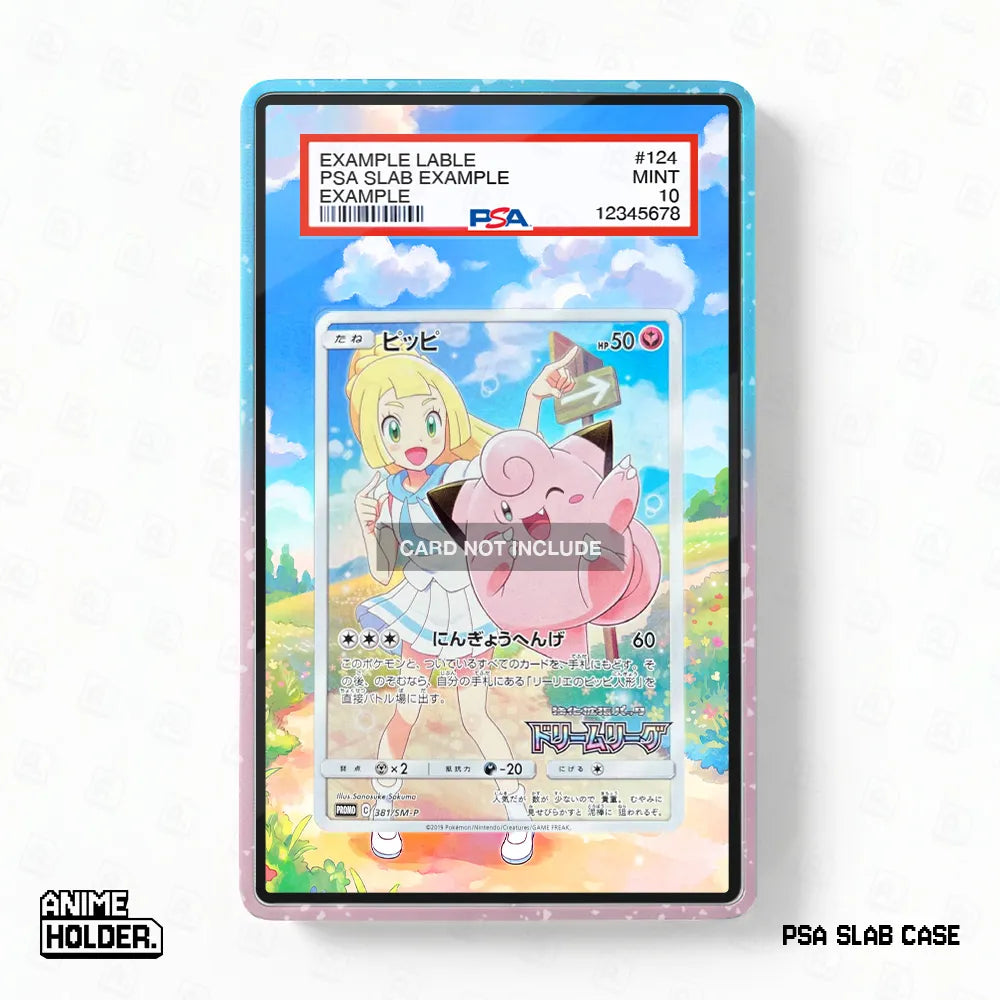 Lillie & Clefairy 381 SM-P Promo Dream League Extended Art Display Cases - PSA Slab Case - Front View