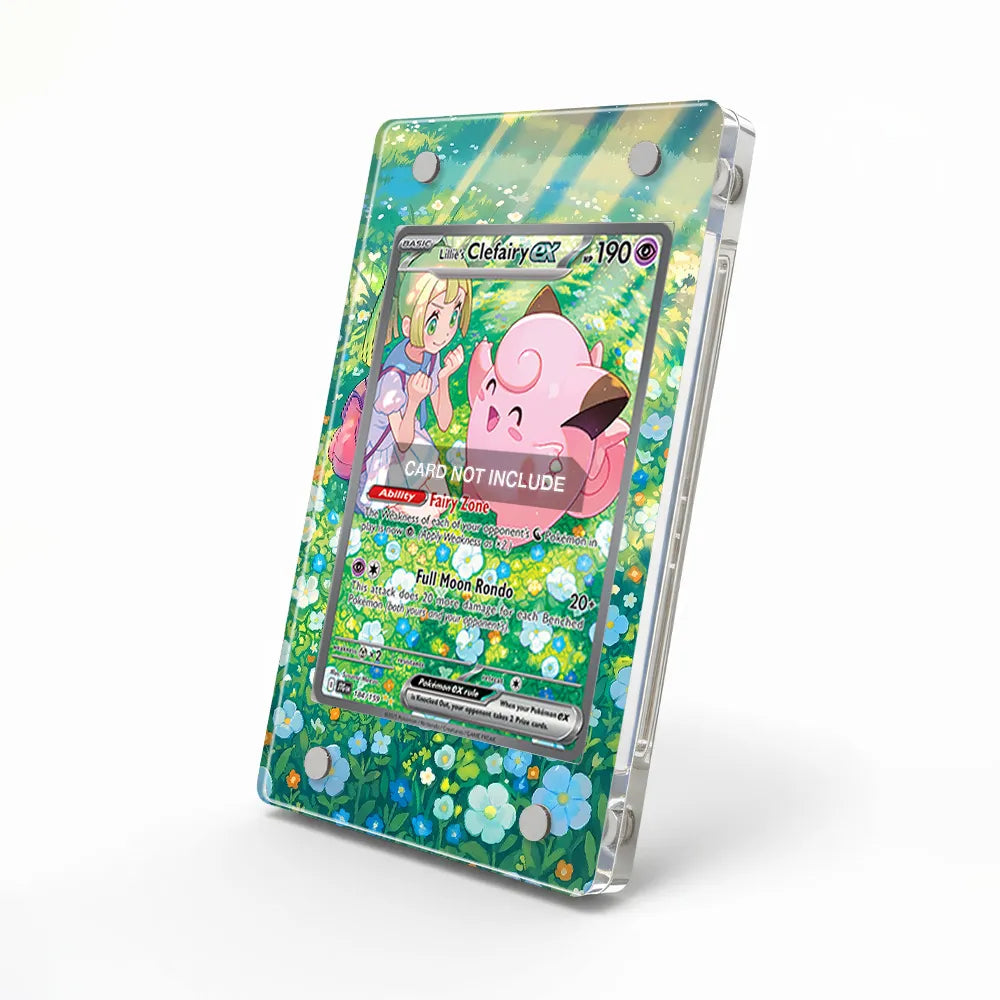 Lillie's Clefairy ex 184-159 SIR SAR Journey Together Extended Art Display Cases - Magnetic Case - Side View