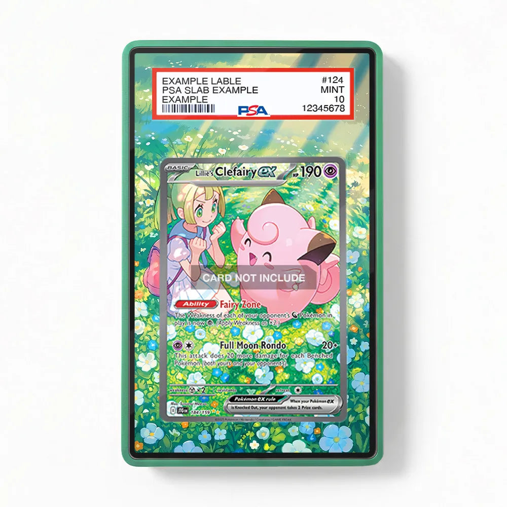 Lillie's Clefairy ex 184-159 SIR SAR Journey Together Extended Art Display Cases - PSA Slab Case - Front View