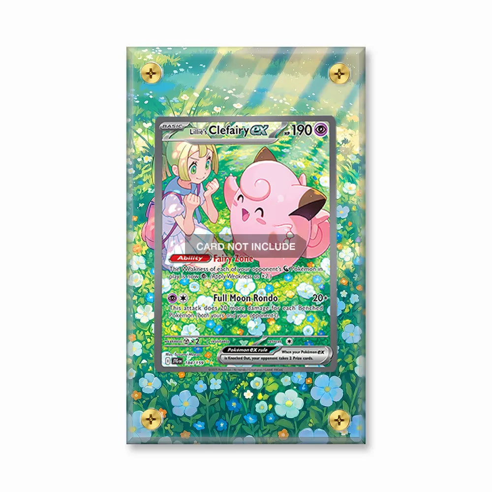 Lillie's Clefairy ex 184-159 SIR SAR Journey Together Extended Art Display Cases - Screws Case - Front View