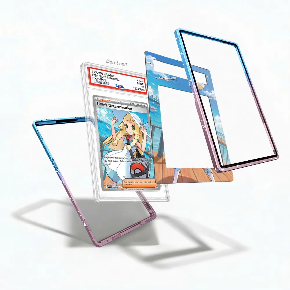 Lillie's Determination 086-063 SM Promos Extended Art Display Cases - PSA Slab Case - Detail View