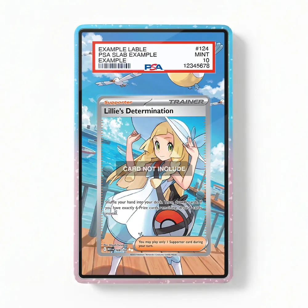 Lillie's Determination 086-063 SM Promos Extended Art Display Cases - PSA Slab Case - Front View