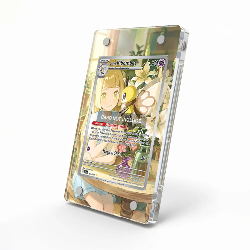 Lillie's Ribombee 164-159 IR AR Journey Together Extended Art Display Cases - Magnetic Case - Side View