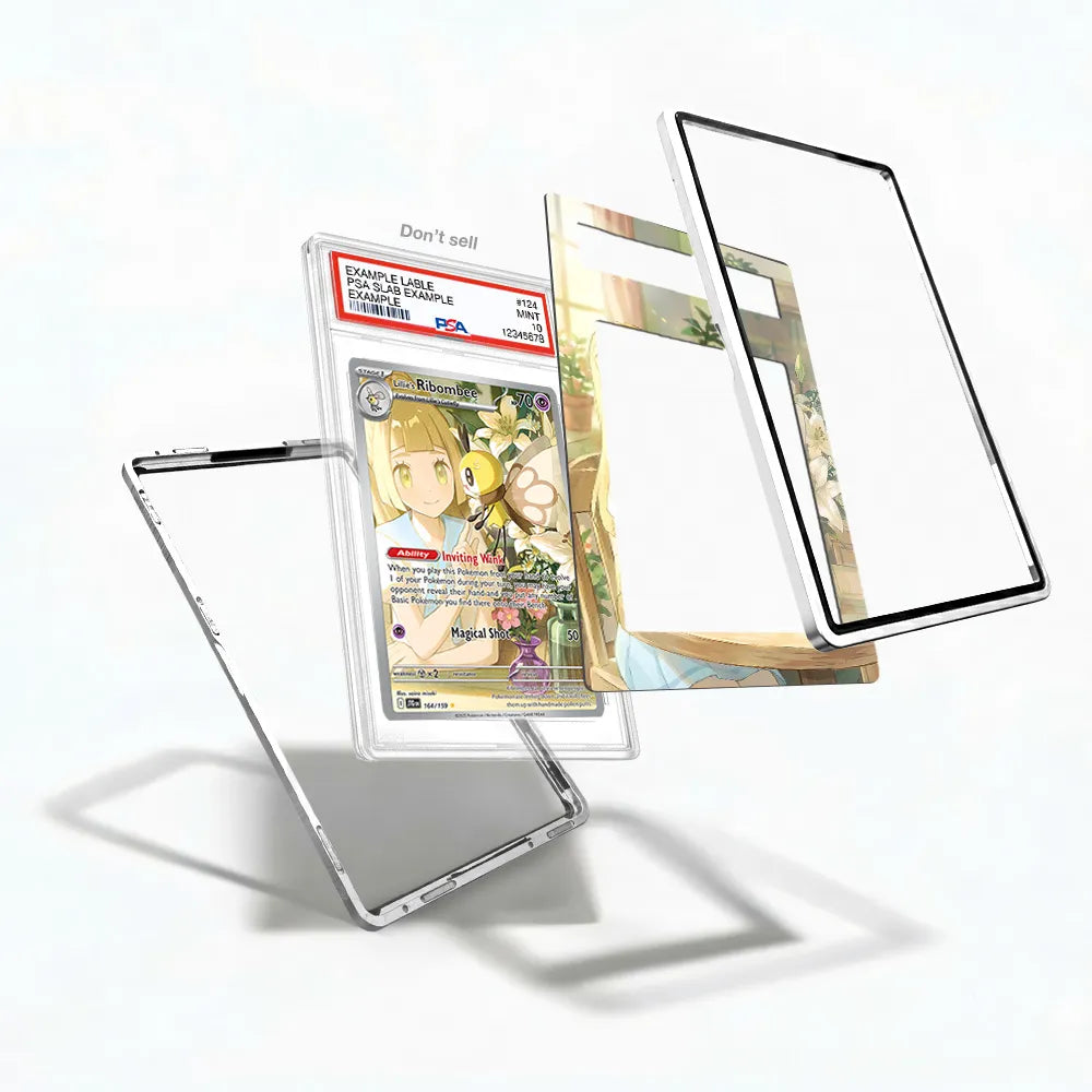 Lillie's Ribombee 164-159 IR AR Journey Together Extended Art Display Cases - PSA Slab Case - Detail View