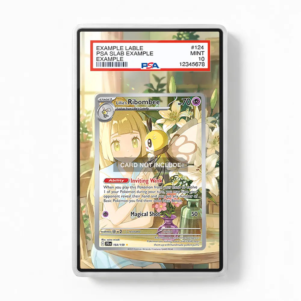 Lillie's Ribombee 164-159 IR AR Journey Together Extended Art Pokemon Card Display Case