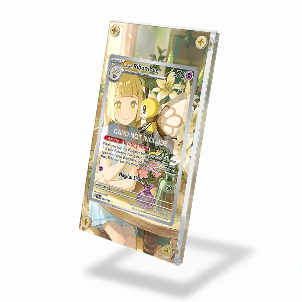 Lillie's Ribombee 164-159 IR AR Journey Together Extended Art Display Cases - Screws Case - Side View