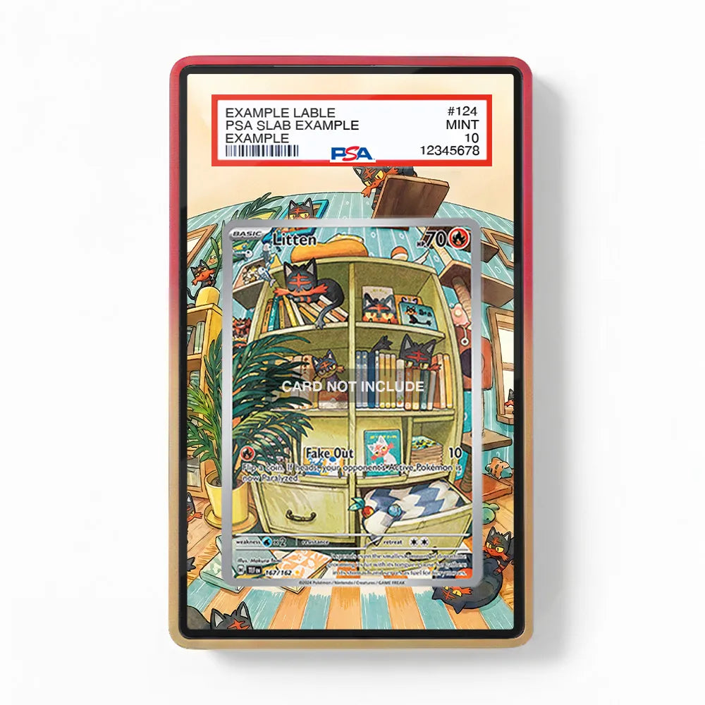 Litten 167-162 IR AR Temporal Forces Extended Art Display Cases - PSA Slab Case - Front View