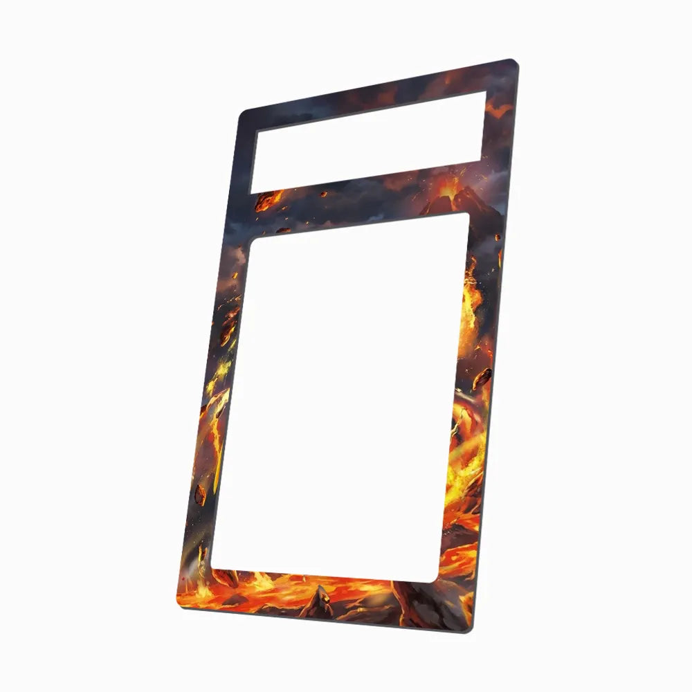 Lizardon V 014-100 S6a Extended Art Display Cases - PSA Metal Art Only - Side View