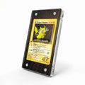 Lt. Surge's Pikachu 81-132 Gym Heroes Pokemon Cards Custom Art Display Cases - Magnetic Case - Side View
