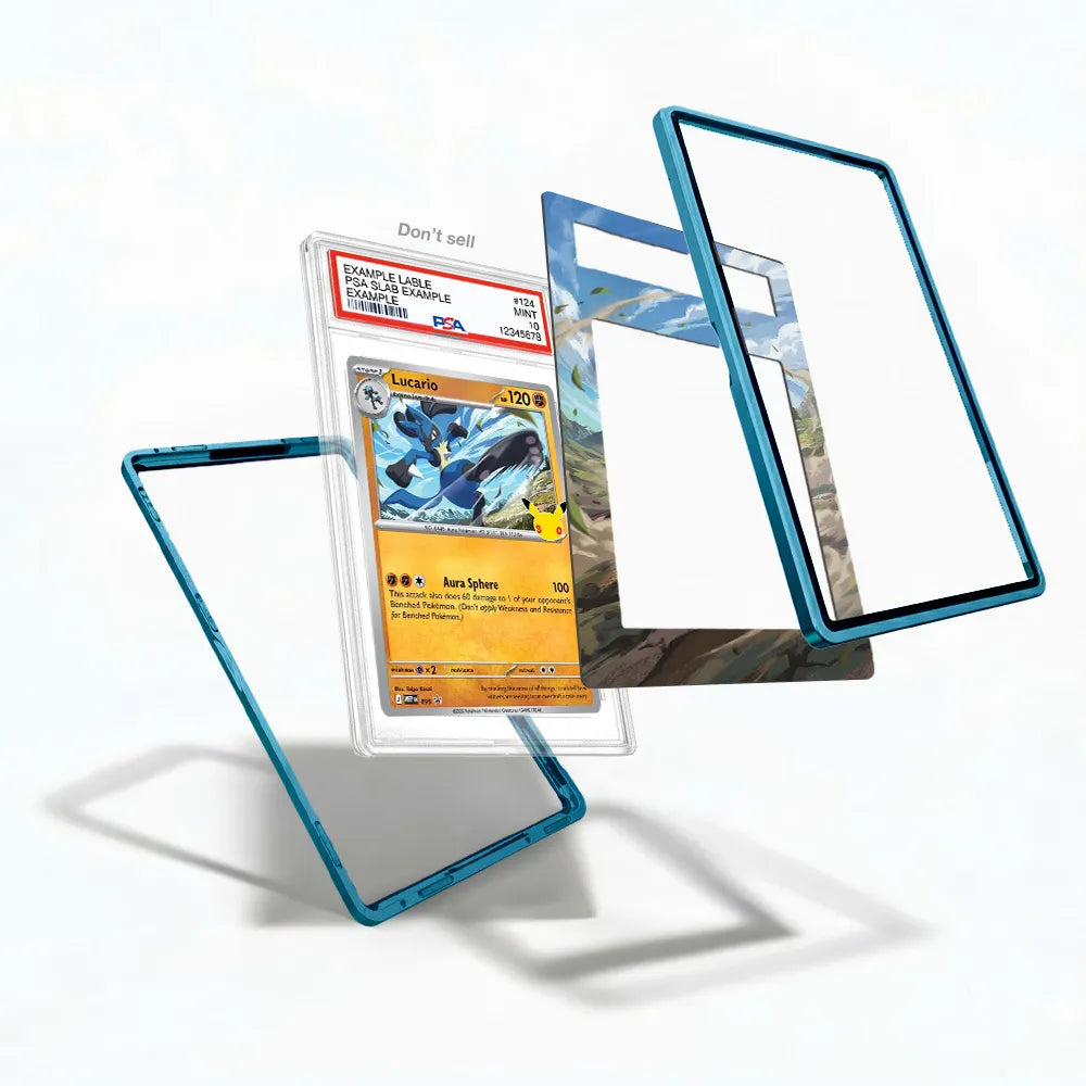 Lucario 095 Promo MEP 30th Anniversary Extended Art Display Cases - PSA Slab Case - Detail View