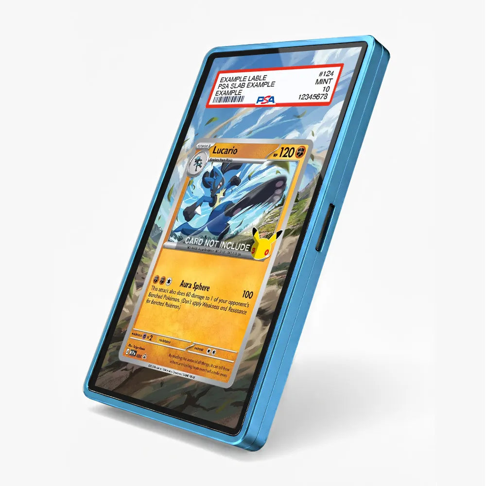 Lucario 095 Promo MEP 30th Anniversary Extended Art Display Cases - PSA Slab Case - Side View