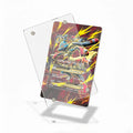 Lucario EX 55a Mega Powers Collection Pokemon Cards Custom Art Display Cases - Magnetic Case - Detail View