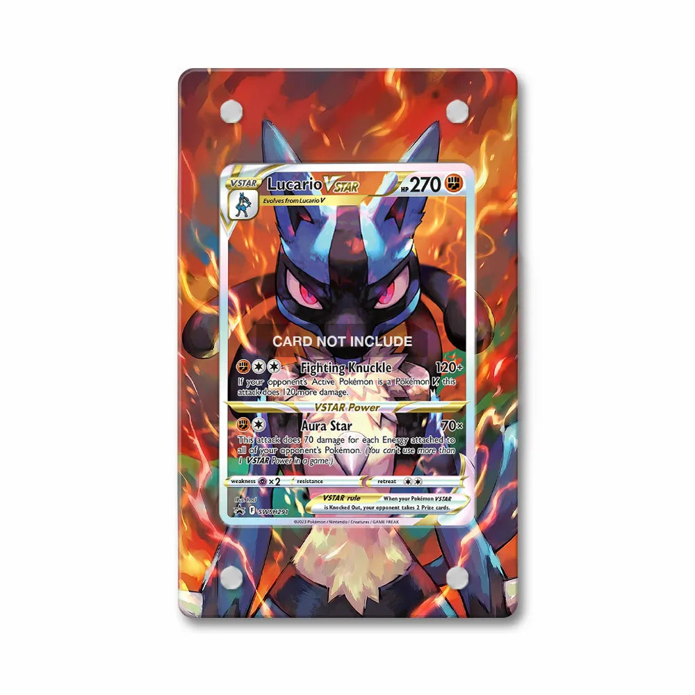 Lucario VSTAR SWSH291 Promo Extended Art Display Cases - PSA Graded Guard Case - Front View