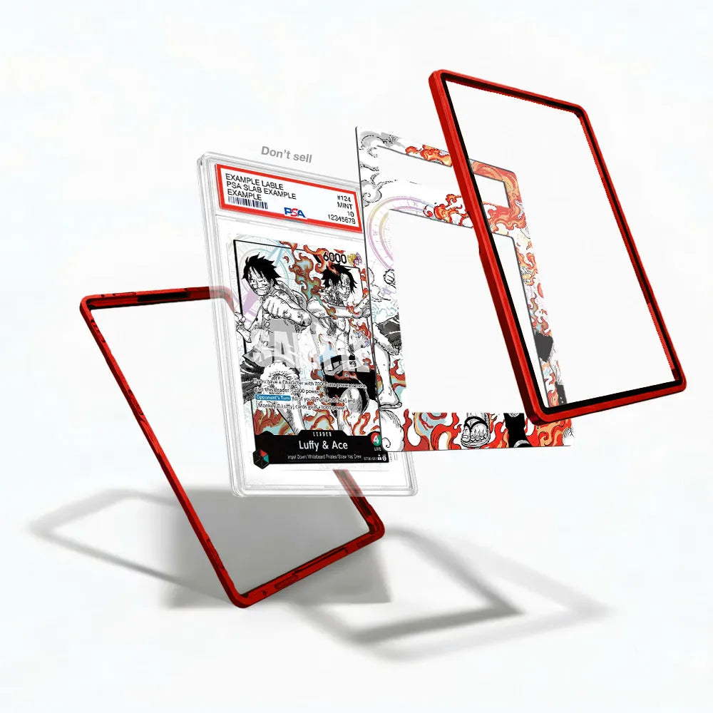 Luffy & Ace ST30-001 Starter Deck EX Extended Art Display Cases - PSA Slab Case - Detail View