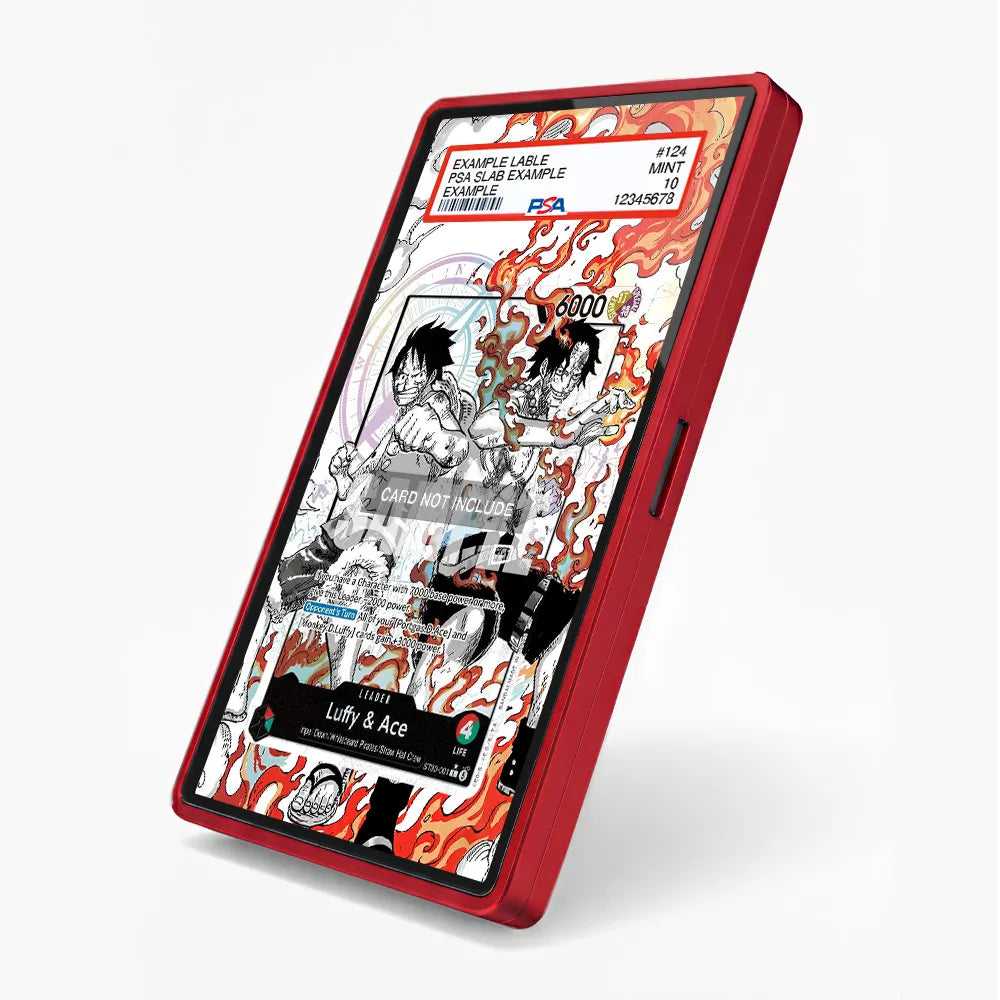 Luffy & Ace ST30-001 Starter Deck EX Extended Art Display Cases - PSA Slab Case - Side View
