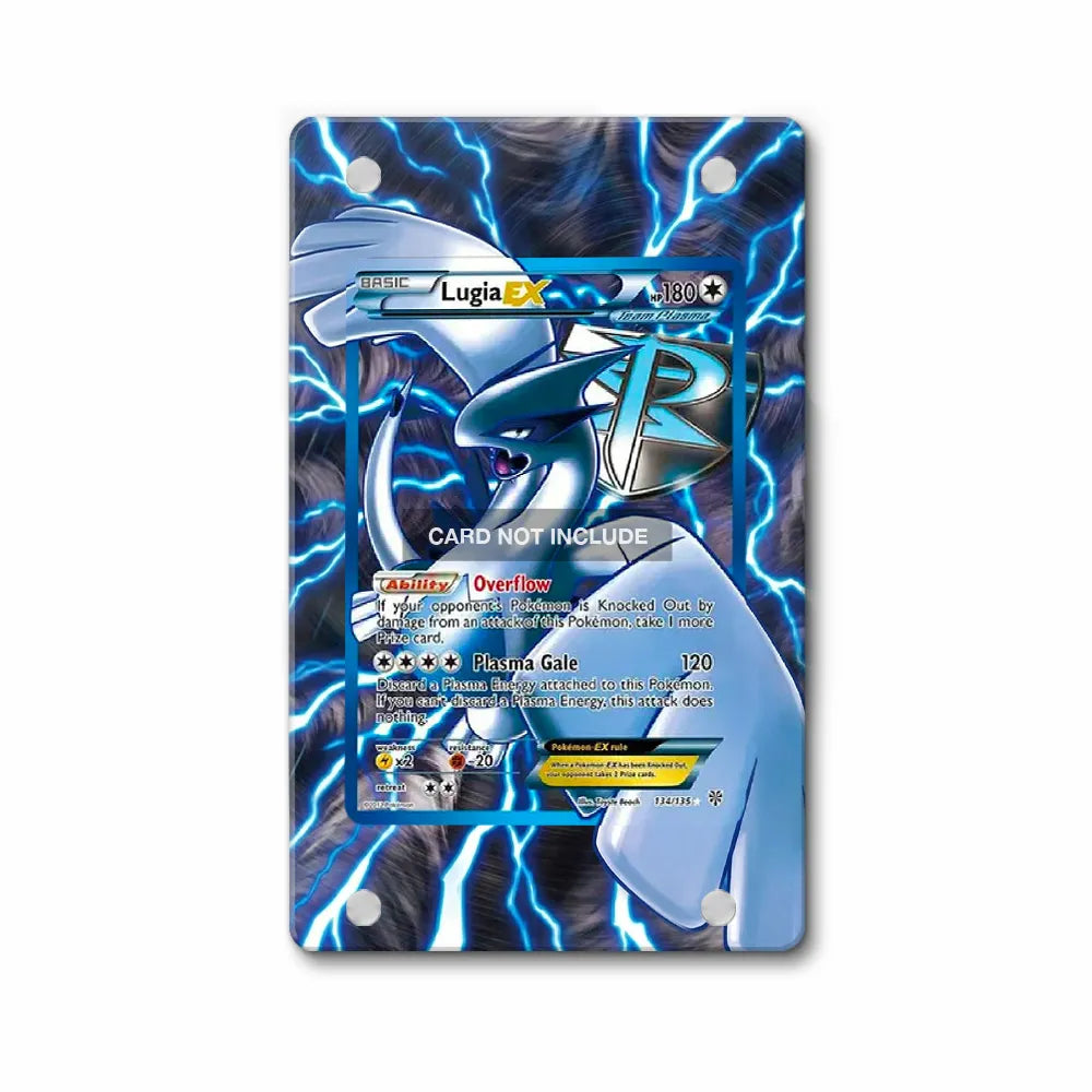 Lugia EX 134-135 Legendary Treasures Pokemon Cards Custom Art Display Cases - Magnetic Case - Front View