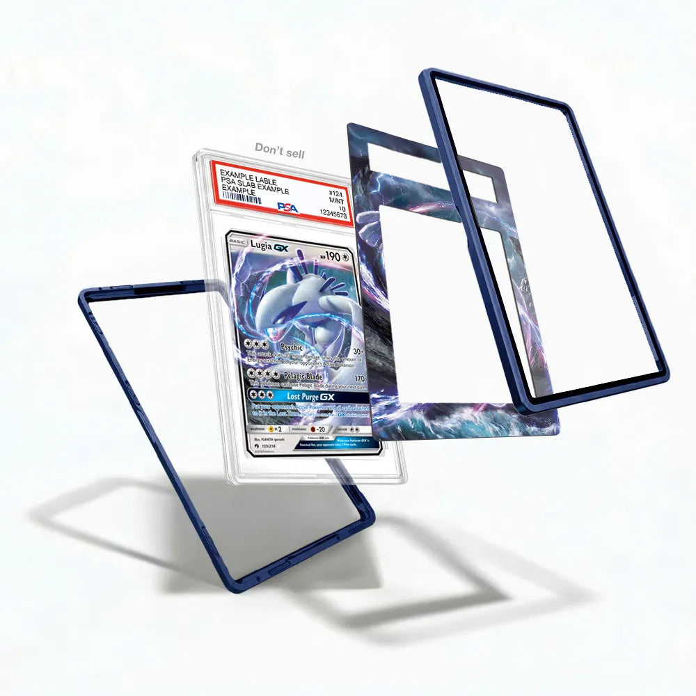 Lugia GX 159 Pokemon Lost Thunder Extended Art Display Cases - PSA Slab Case - Detail View